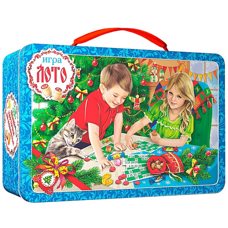 сладкий новогодний подарок Лото (внутри сладкий подарок + игра) (Ж0700С02027)